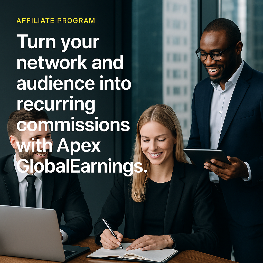 Affiliate partners growing with ApexGlobalEarnings