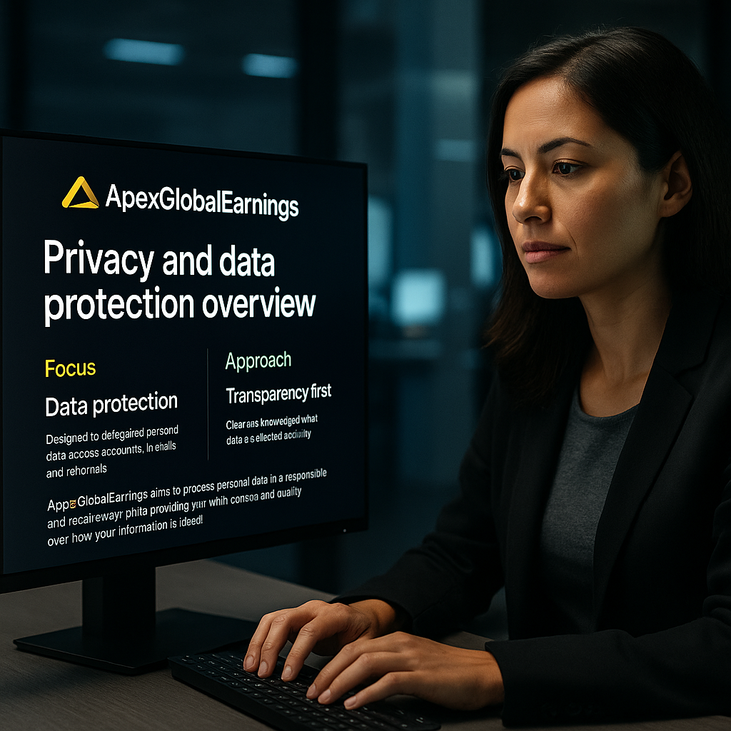ApexGlobalEarnings privacy and data protection overview